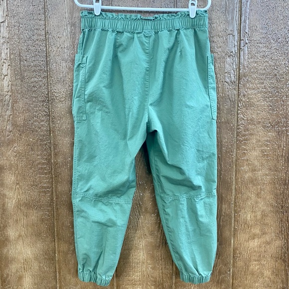 GAP Green High Waisted Utility Cargo Joggers Pants Size 10 Petite - Picture 8 of 8